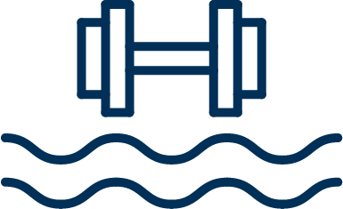 Pool and gym icon